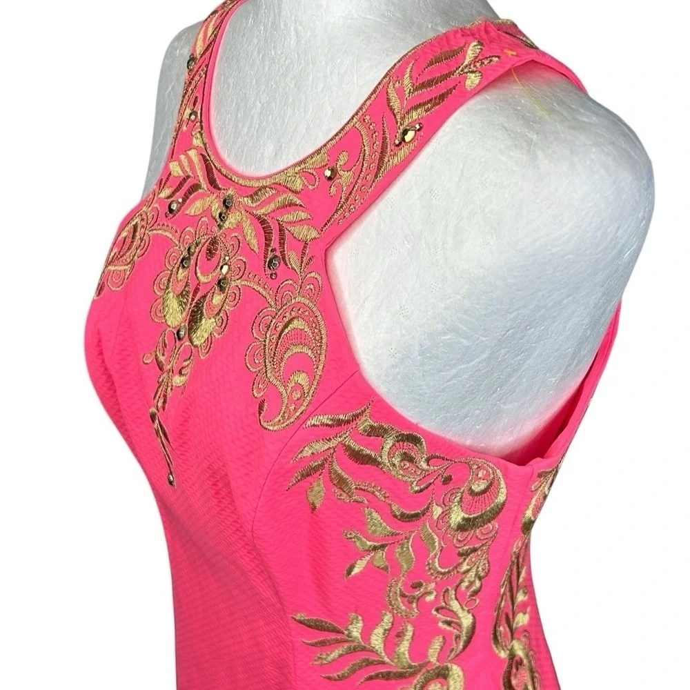 NEW Lily Pulitzer Tina Embroidered Shift Dress 2 Cruise Resort Old Money